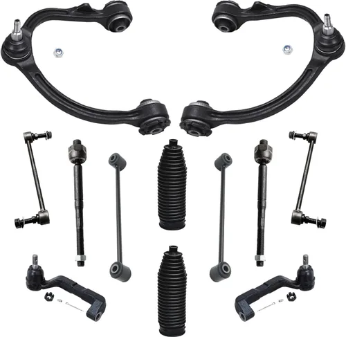 Vista 84 de Detroit Axle - Kit de suspensión frontal de 12 piezas para Volkswagen Jetta Golf Beetle, 2 brazos de control inferiores, 2 rótulas inferiores