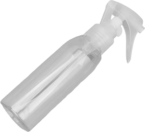 Vista 9 de 5 botellas de spray de plástico de 3.4 fl oz, botella de spray vacía de plástico reciclable transparente, botella de spray de viaje, botellas