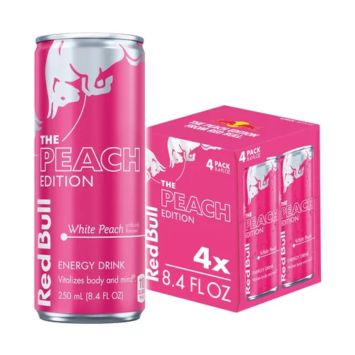 Vista 47 de Red Bull - Bebida energética, edición de coco, 8.4 onzas líquidas, paquete de 4, 33.6 onzas líquidas