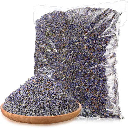 Vista 9 de Treela 1 libra de lavanda seca seca a granel de capullos de lavanda fragantes pétalos de flores para regalo de boda DIY bolsitas de fragancia