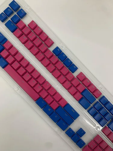 Vista 7 de Teclas de teclado Logitech G915TKL G915 G815, 111 teclas. Teclas de repuesto, teclado mecánico para juegos (azul y rosa)
