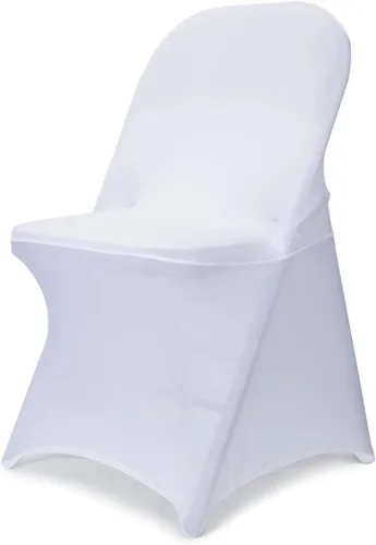 Vista 11 de Babenest Fundas para Sillas Plegables de Spandex Mejoradas 10 PCS Universales Elásticas Lavables Fundas Ajustadas Protectores para Bodas, Beige