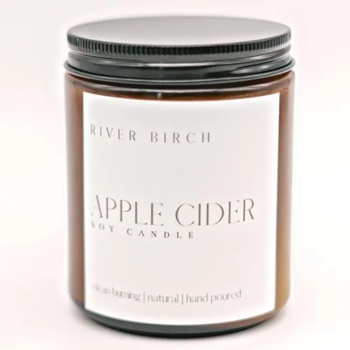 Vista 44 de River Birch Candles - Vela perfumada de menta y pomelo, velas de soja de primera calidad, totalmente naturales, no tóxicas, 16 onzas, 90 horas