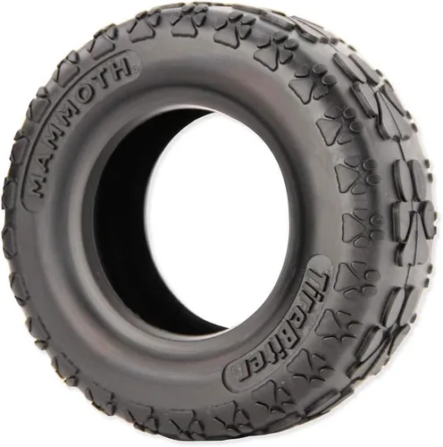 Vista 4 de Mammoth Pet Products TireBiter con cuerda de algodón y poliéster, juguetes de goma natural para masticadores extremos, juguetes para perros