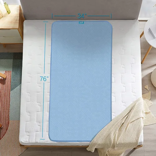 Vista 5 de Almohadillas para cama de hospital de 34'' x 76'', almohadillas antideslizantes y lavables para orina y protector de colchón, sábanas impermeables