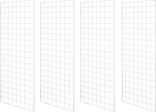 Vista 10 de Paneles de rejilla de grado comercial – Panel de rejilla resistente para cualquier exhibición minorista, 2 pies de ancho x 4 pies de alto, 3 paneles