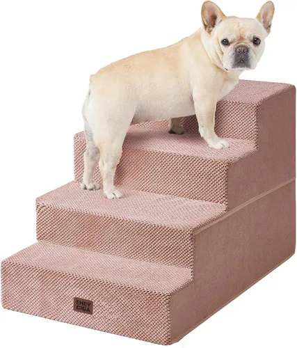 Vista 57 de EHEYCIGA Escaleras para perros pequeños de 13.5 pulgadas de alto, escalones para perros de 3 escalones para sofá y silla, escalones para mascotas