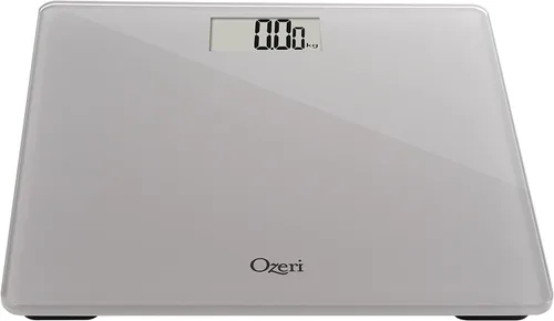 Vista 5 de Ozeri Báscula de baño de precisión, 440 libras 440.9lbs, en vidrio templado, con tecnología de sensor de 1.76oz, 0.1 libras 0.1lbs y tara