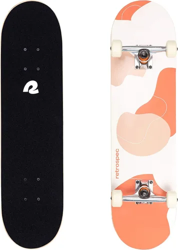 Vista 7 de Retrospec Alameda - Patineta completa Tablero de madera de arce canadiense con ejes de aleación de aluminio de 5.5 pulgadas para desplazamiento