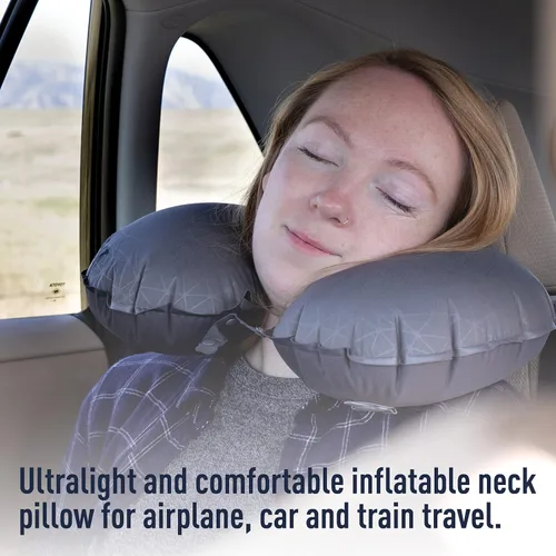 Vista 5 de Sea to Summit Aeros Ultralight Traveler - Almohada inflable para el cuello, color aguamarina