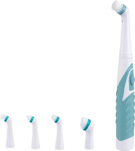 Vista 11 de SOARING Cepillo de limpieza eléctrico con cabezales de cepillo múltiples 4 en 1, cepillo motorizado inalámbrico para interiores y hogares, para Negro