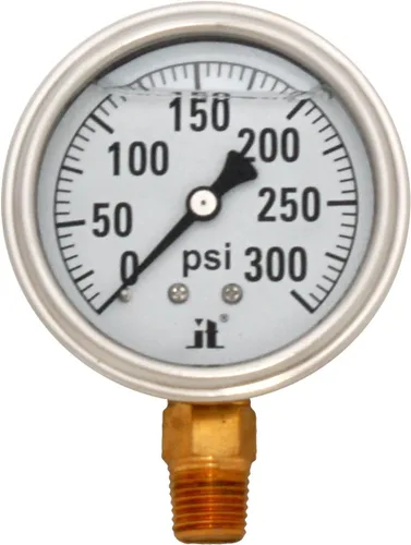 Vista 14 de Zenport LPG4000 Zen-Tek Medidor de presión relleno de líquido de glicerina, 4000 PSI