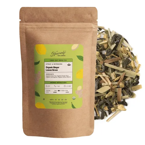 Vista 11 de Heavenly Tea Leaves Hibisco orgánico, té de hierbas de hojas sueltas, 4 onzas (aprox. 50 tazas de té) - Tisana de hierbas ácida, afrutada, sin