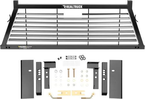 Vista 7 de RealTruck BACKRACK - Marco de estante de media lamas + kit de herramientas para uso con caja de herramientas de 21 pulgadas, combo Negro, sin