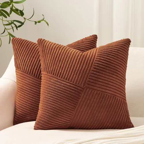Vista 20 de Topfinel Juego de 2 fundas de almohada decorativas negras de 16 x 16 pulgadas para sofá, cama, decoración rústica estilo bohemio para el hogar