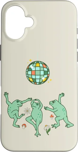 Vista 23 de Funny Frog Disco Dance 70s 80s Groovy Hippie Funky Party Case para iPhone 16