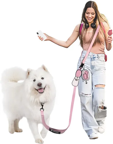 Vista 9 de Hands Free Dog Leash, 8.2ft Multifunctional Crossbody Rope with Explosion-Proof Handle and Adjustable Training Hands Free Leash for Medium Dog