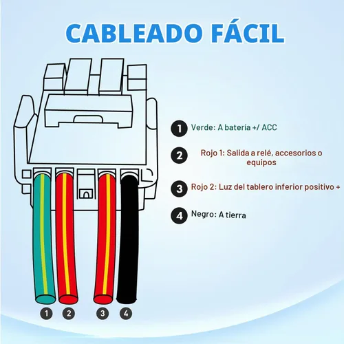 Vista 7 de Nilight Interruptor de botón pulsador para luces AUX 12V ENCENDIDO Apagado con kit de cable conector 1.28" x 0.87" de reemplazo para Toyota Sequoia