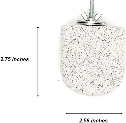 Vista 2 de Shelltech Repisa de piedra pómez de lava para pájaros, chinchillas, repisa de escalada, repisa de diente, pico de molienda, soporte de perca