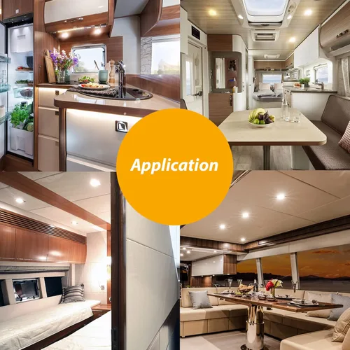 Vista 7 de Dream lighting Luces LED empotrables cuadradas para caravana, remolque, cámper, iluminación interior de 12 voltios, 3.0 W, 2.7 pulgadas, carcasa