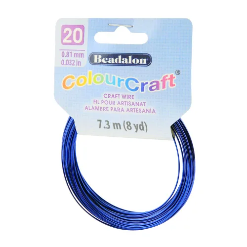 Vista 26 de Beadalon ColourCraft - Alambre calibre 16, chapado en oro, chapado en plata, bobina de 2.3 yardas
