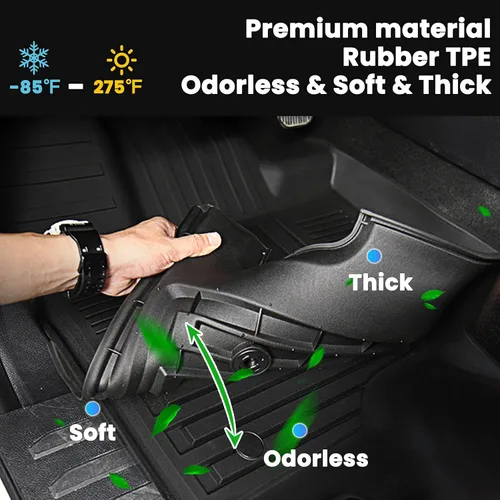 Vista 3 de Auxko Alfombrilla de carga para todo tipo de clima, apta para Toyota 4Runner 2026 2025 de 5 plazas, versión de gasolina, accesorios protectores, sin