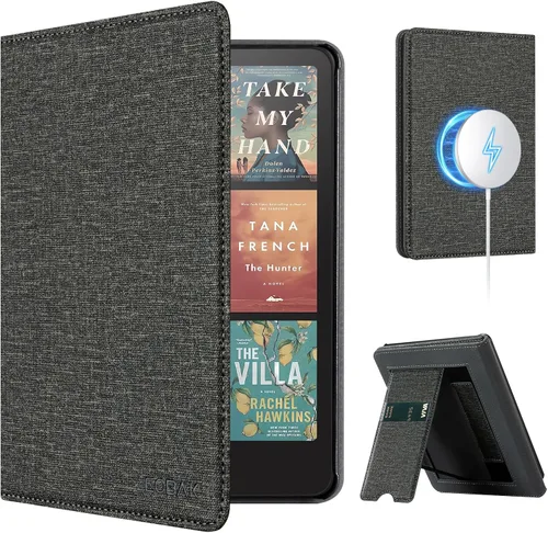 Vista 47 de CoBak Funda inteligente para Kindle Paperwhite de 6.8" de 11ª generación 2021 con función de encendido automático, ligera, delgada, de piel **Salvia