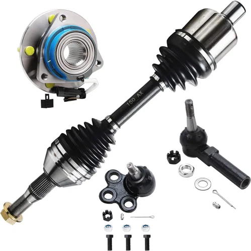 Vista 245 de Detroit Axle - Kit de 4 piezas de manguetas de dirección para Honda Civic 2006-2011, 2 manguetas de dirección delanteras y bujes de ruedas