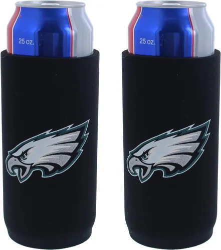 Vista 4 de Coozie - Soporte para latas con logotipo de equipo de fútbol para niño alto, se adapta a latas de 24 onzas a 25 onzas (Denver (Broncos))