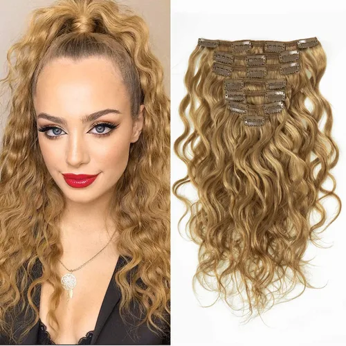 Vista 9 de Anrosa Extensiones de cabello rizado negro natural #1B, extensiones de cabello rizado en espiral con clip de cabello humano para mujeres, tipo 3B