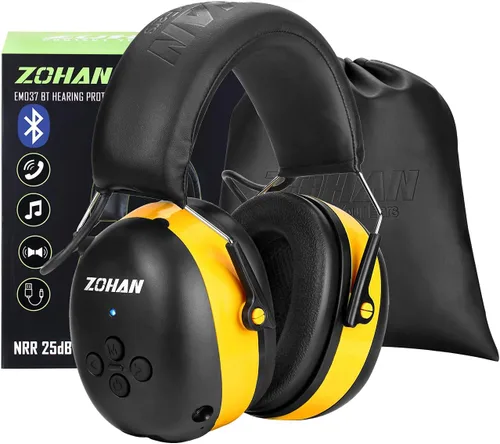 Vista 8 de ZOHAN EM037 Bluetooth Hearing Protection,30dB SNR Noise Reduction Headphones with 1500mAh Rechargeable Battery