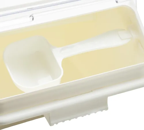 Vista 2 de Winco IB-2S - Contenedores de ingredientes para estantes, 2 galones (capacidad de 40 tazas), color blanco Dishwasher safe, BPA-free, Stackable
