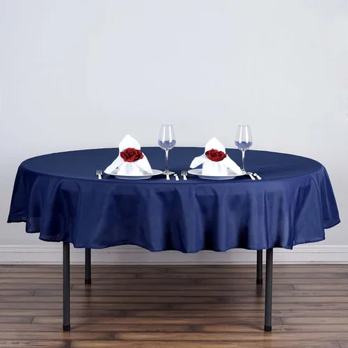 Vista 88 de Efavormart - Mantel redondo de poliéster para banquetes de boda, 90 pulgadas, color marfil