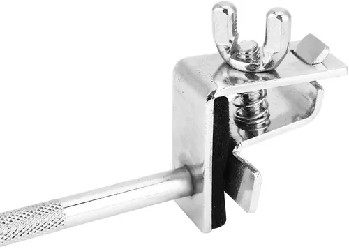 Vista 7 de Abrazadera de soporte de montaje de campana de tambor estándar ajustable para aro de tambor de bajo, ajuste de plata hacia arriba o hacia abajo