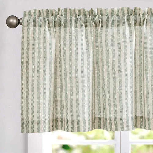 Vista 22 de Vangao Cenefas Grises para Ventanas de 18 Pulgadas Cenefas Sólidas para Sala de Estar para Ventanas Blackout Oscurecedoras de Habitación