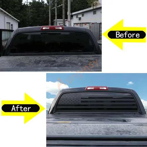 Vista 5 de Aunginsy Adhesivo para panel de vidrio para ventana trasera, compatible con Toyota Tundra 2007-2021, panel de ventana de puerta trasera