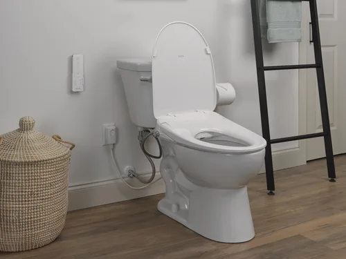 Vista 6 de Delta Faucet Refresh - Asiento de inodoro eléctrico alargado de alta calidad, bidé de agua caliente, bidé de asiento con calefacción, accesorio