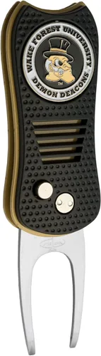 Vista 32 de Team Golf NCAA - Herramienta de divot de hoja conmutadora con marcador magnético de doble cara, presenta diseño patentado de una sola punta, causa