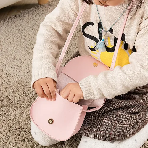Vista 6 de Mini bolso cruzado de hombro para niñas pequeñas con lindo lazo de oreja de ratón