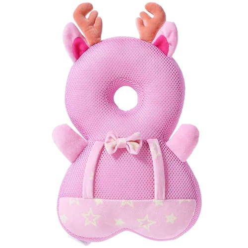 Vista 16 de Protector de cabeza para andador de bebé, ajustable, mochila de protección para la cabeza del bebé, almohadilla de seguridad (ángel)