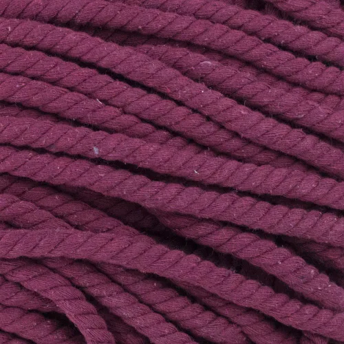 Vista 6 de Cuerda de algodón trenzado natural, suave pero fuerte, colores surtidos, 1/2 pulgada de diámetro (marrón, 10 pies)