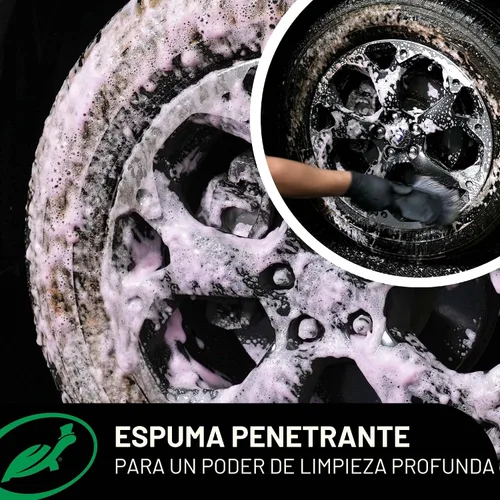 Vista 4 de Turtle Wax Hybrid Solutions Hyper Foam - Limpiador de llantas y neumáticos, fórmula de alta espuma, elimina la suciedad, el hierro y polvo