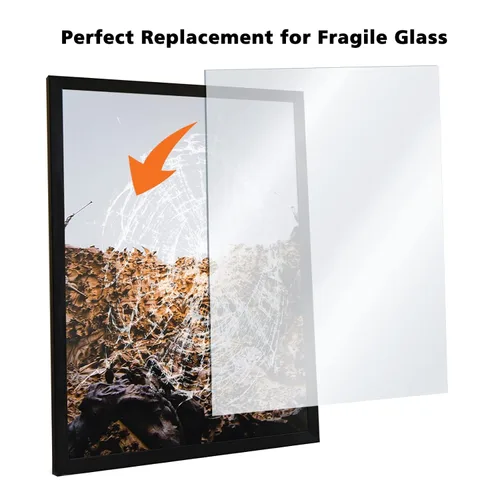 Vista 4 de Egofine Láminas de Plexiglás Láminas de Acrílico Paquete de 12 de 8.5x11'' 0.04 de Grosor Plástico Transparente Fundido Cristal Plexi Transparente