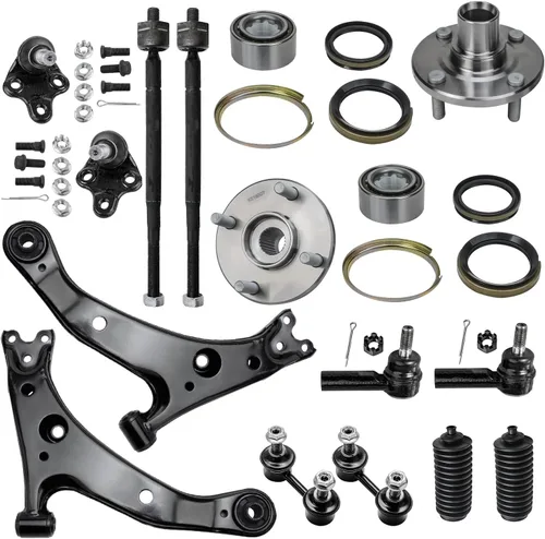 Vista 84 de Detroit Axle - Kit de 4 piezas de manguetas de dirección para Honda Civic 2006-2011, 2 manguetas de dirección delanteras y bujes de ruedas