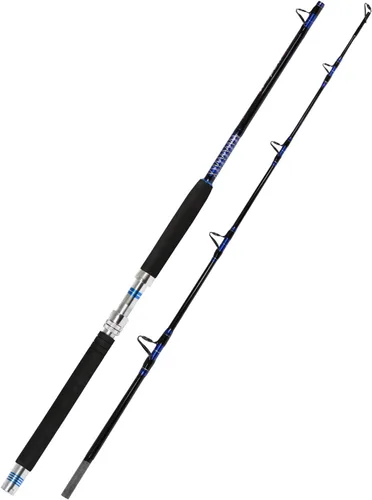 Vista 10 de Fiblink Caña de pesca de barco convencional de 1 pieza/2 piezas para agua salada en alta mar