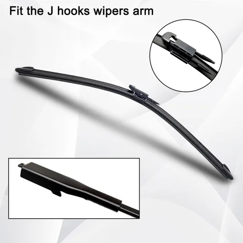 Vista 4 de Car Wiper Front Rear Wiper Blades Set Compatible with Mercedes Benz R M ML Class W251 W164 Windshield Windscreen Window 28"+21"+12