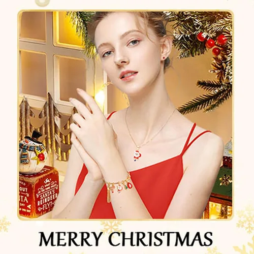 Vista 2 de Pulsera de dije para mujer, con cuentas de cristal y forma de corazón, plata de circonita cúbica, cadena de serpiente, pulsera de moda, joyería