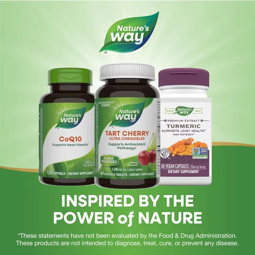 Vista 7 de Nature's Way Cereza agria ultra masticable, 1,200 mg por porción