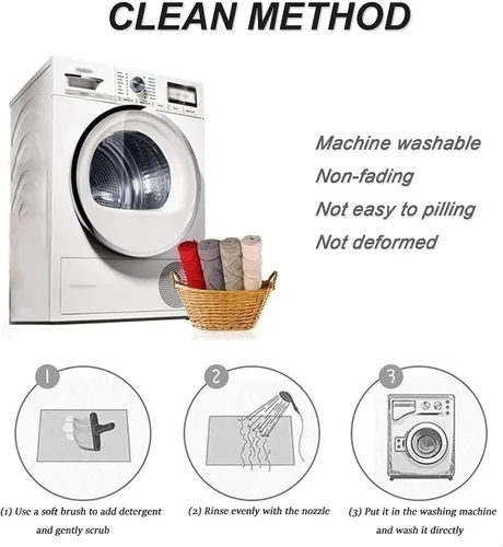 Vista 6 de Alfombra de pasillo para pasillo, alfombra larga moderna para pasillo, pasillo, cocina, salón, balcón, alfombra antideslizante de 23.6 in/31.5