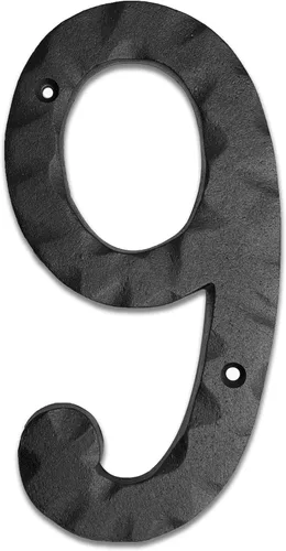 Vista 28 de NACH Números de casa para exterior, números de dirección negros de 5.5 pulgadas para casa - Número 3 - Números rústicos para exteriores